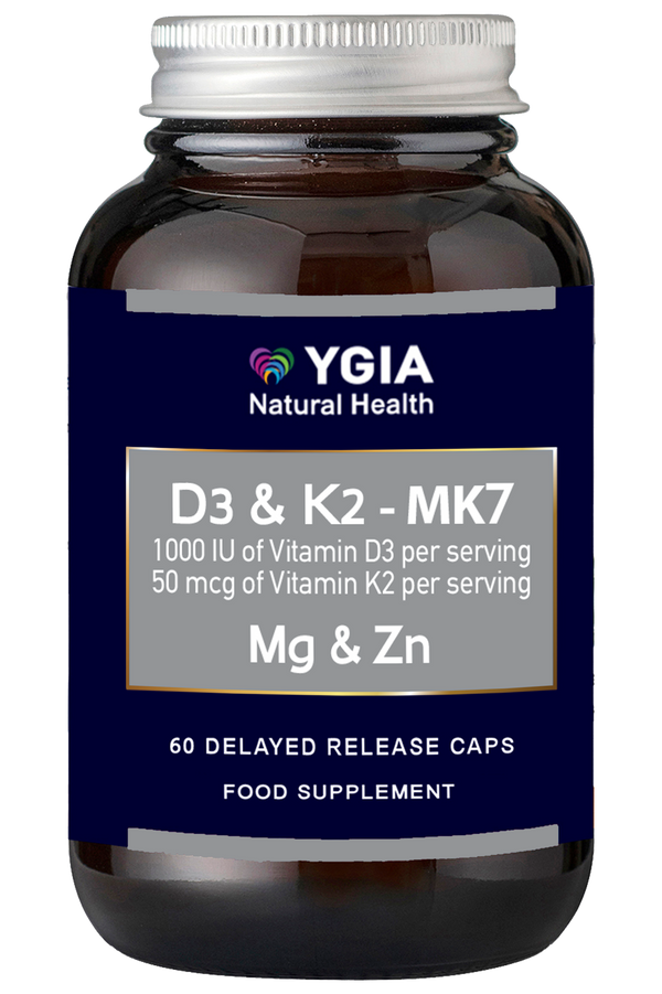 Vitamin D3 1,000 I.U. & K2 MK7 50 mcg Magnesium Glycinate & Picolinate