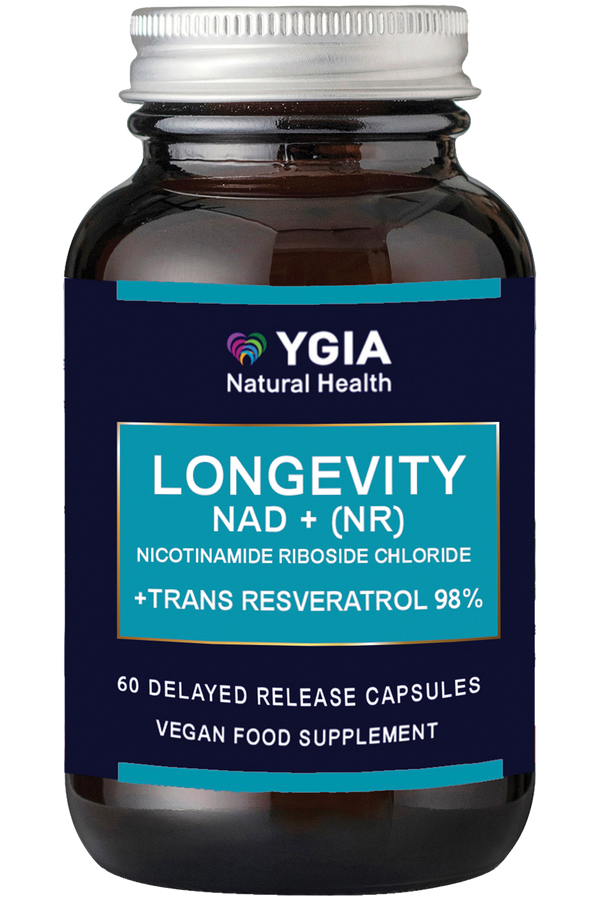 NAD+  LONGETIVITY  ♦ 60 Enteric Veg Caps X 550mg  ♦ Amber Glass Bottles ♦ 100% Natural ♦ Non-GMO ♦ Gluten & Dairy Free ♦ No Additives