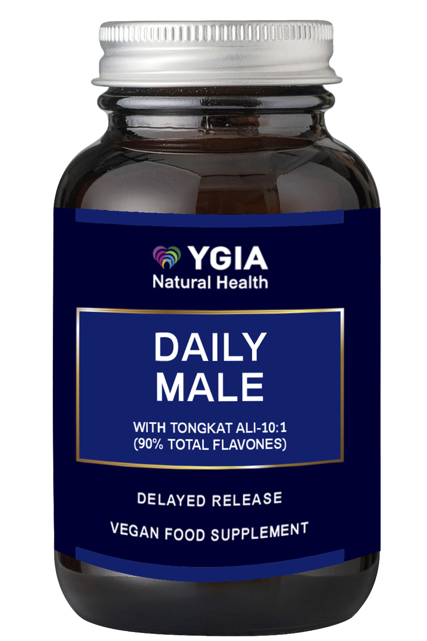 DAILY MALE ♦ 60 Veg Caps X 500mg ♦ Amber Glass Bottles ♦ 100% Natural ♦ Non-GMO ♦ Allergens Free ♦ No Additives ♦ Glass Amber Bottles