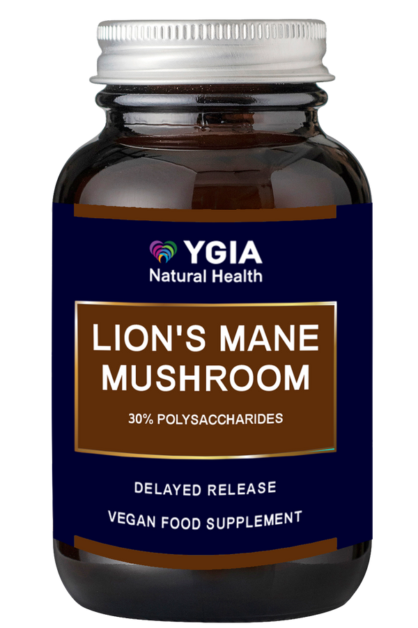 LION'S MANE Mushroom: ♦ 60 Veg Caps X 450mg ♦ Amber Glass Bottles ♦ 100% Natural ♦ Non-GMO ♦ Gluten & Dairy Free ♦ No Additives