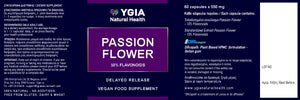 PASSION FLOWER ♦ 60 Veg Caps X 500mg ♦ Amber Glass Bottles ♦ 100% Natural ♦ Non-GMO ♦ Gluten & Dairy Free ♦ No Additives