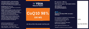  Q10 - 100 mg - Λιποσωμικό - ♦ 60 Εντερικές Φυτικές Κάψουλες X 500mg ♦ Γυάλινο Φιμέ Μπουκάλι ♦ 100% Φυσικό ♦ Μη Γενετικά Τροποποιημένο (Non-GMO) ♦ Χωρίς Γλουτένη & Γαλακτοκομικά ♦ Χωρίς Πρόσθετα