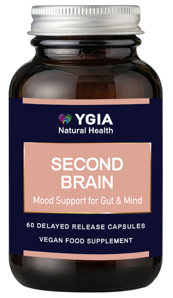 Second Brain - Mood Support for Gut & Mind - 60 DRCaps X 600 mg