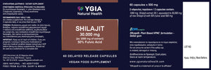 Shilajit -30,000 mg με 50% Φουλβικό Οξύ - Φυσικός «ενισχυτής»
Ενέργεια & Αντοχή ♦ 60 κάψουλες βραδείας αποδέσμευσης, φυτικές Χ 500 mg  ♦ Γυάλινα Φιμε Μπουκάλια ♦ Χωρίς Πρόσθετα ♦ 100% Shilajit 