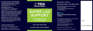 SUPER LAX SUPPORT ♦ 60 Veg Caps X 450mg ♦ Amber Glass Bottles ♦ 100% Natural ♦ Non-GMO ♦ Gluten & Dairy Free ♦ No Additives