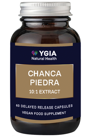Chanca Piedra 500 mg ♦ 60 Enteric Veg Caps X 500mg  ♦ Amber Glass Bottles ♦ 100% Natural ♦ Non-GMO ♦ Gluten & Dairy Free ♦ No Additives