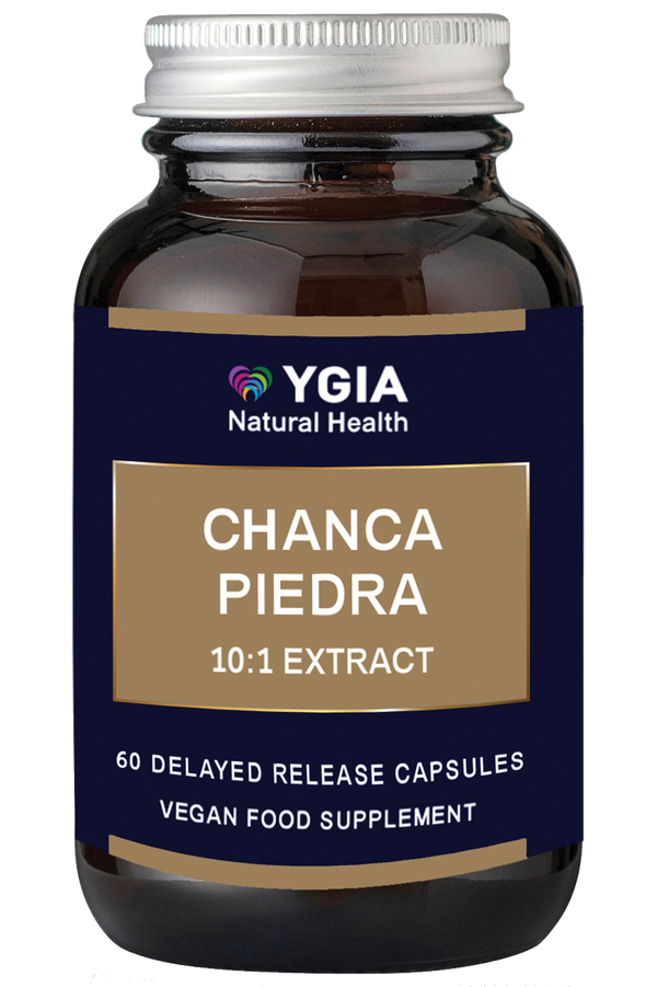Chanca Piedra 500 mg ♦ 60 Enteric Veg Caps X 500mg  ♦ Amber Glass Bottles ♦ 100% Natural ♦ Non-GMO ♦ Gluten & Dairy Free ♦ No Additives