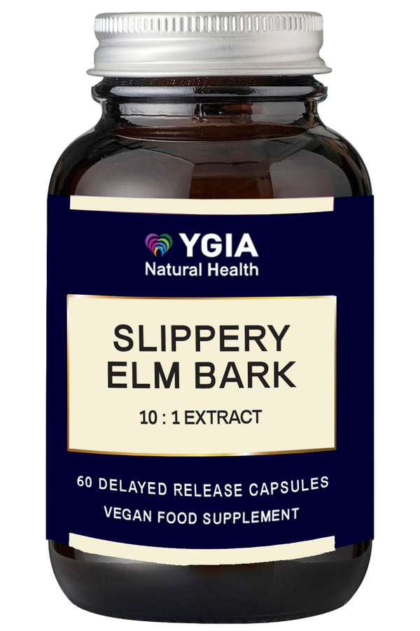 Slippery Elm 500 mg   ♦ 60 Enteric Veg Caps X 500mg  ♦ Amber Glass Bottles ♦ 100% Natural ♦ Non-GMO ♦ Gluten & Dairy Free ♦ No Additives