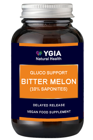 Bitter Melon - Gluco Support ♦ 60 Veg Caps X 550mg ♦ Amber Glass Bottles ♦ 100% Natural ♦ Non-GMO ♦ Gluten & Dairy Free ♦ No Additives