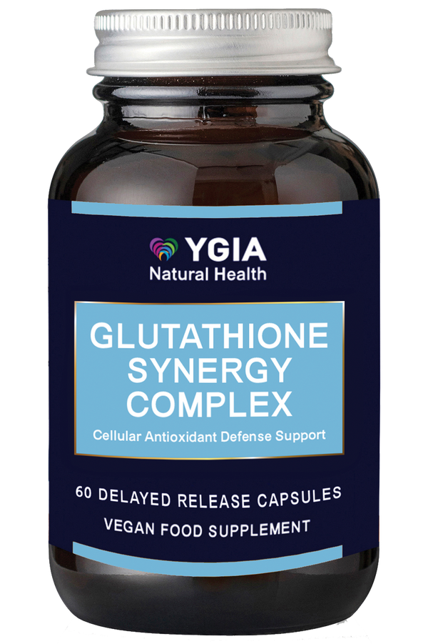 Glutathione Synergy Complex:Antioxidant Defense and Cellular Energy ♦ 60 Delayed Release Capsules  Veg Caps X 500mg