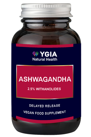Ashwagandha - Stress Relief- Increases Sexual Drive - 60 delayed release vegan caps Χ 1,500 mg (Std 15-1) ♦Amber Glass Bottles ♦ NO Additives ♦
