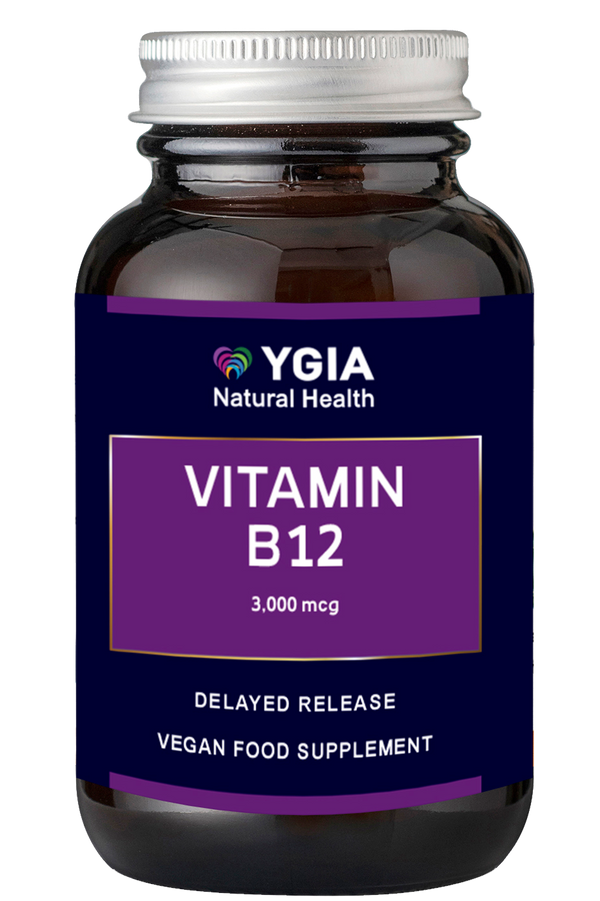 Vitamin B12 -3,000 mcg ♦ 60 Veg Caps X 800mg ♦ Amber Glass Bottles ♦ Non-GMO ♦ Gluten & Dairy Free ♦ No Additives
