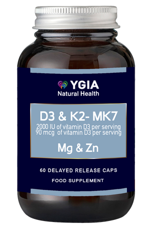 Vitamins D3 2,000 I.U. - 90 mcg of  K2- MK7, Magnesium & Zinc
