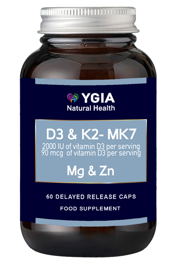 Vitamins D3 2,000 I.U. - 90 mcg of  K2- MK7, Magnesium & Zinc